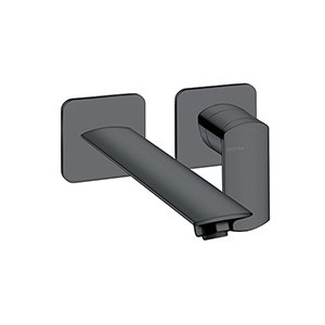 LAVABO MURAL PROFILO  AVEC ROSACE DROIT BEC 22.5 UP&D BLACK MAT - CRISTINA ONDYNA PF25913