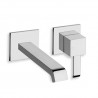 LAVABO MURAL QUADRI 2 TROUS SAILLIE 18 CM CHROME EX QM277 - CRISTINA ONDYNA QM25751