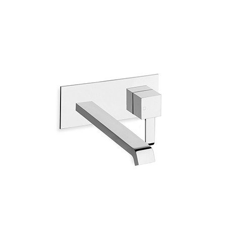 LAVABO MURAL QUADRI AVEC PLAQUE SAILLIE 22.5 CM CHROME  EX QM278 - CRISTINA ONDYNA QM25851