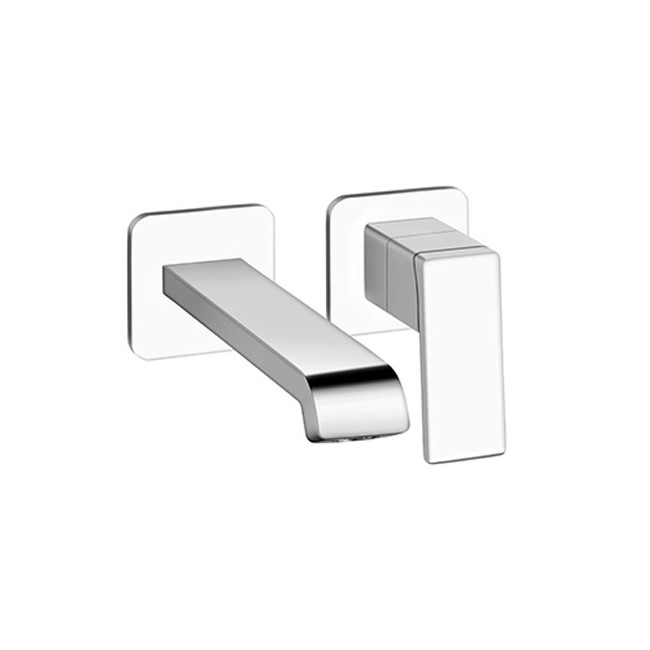 LAVABO MURAL REGULAR QUADRI S 2 TROUS BEC 18 CM CHROME EX QS267 - CRISTINA ONDYNA QS25751