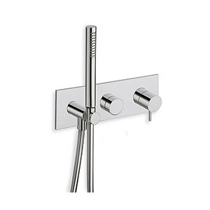 FACADE EXTERNE TRIVERDE DOUCHE MURALE CHROMÉ 2 SORTIES - CRISTINA ONDYNA TV60251