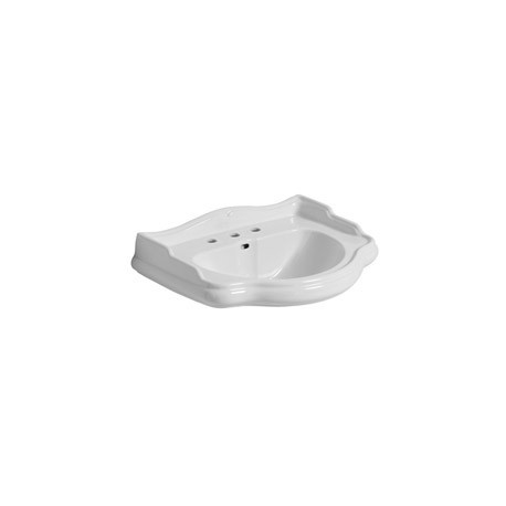 LAVABO CHAMBORD A SUSPENDRE OU SUR COLONNE 73-54 CM PERCAGE 3 TROUS - CRISTINA ONDYNA WCH7454