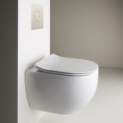 BLOC WC CIOTOLA SUSPENDU AVEC ABATTANT SOFT CLOSE  NO RIM - CRISTINA ONDYNA WCI3191