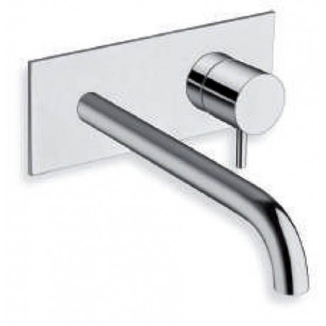 Mitigeur lavabo mural Chrome TRIVERDE avec plaque 22.5cm - CRISTINA ONDYNA TV25851