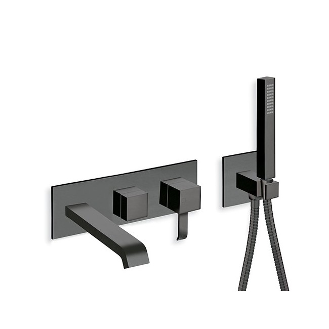 Façade Bain douche mural 3 sorties BLACKMAT - CRISTINA ONDYNA QM10313