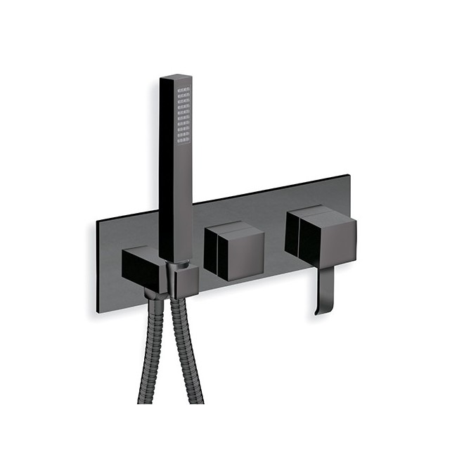 Façade douche/bain douche mural 3 sorties BLACKMAT - CRISTINA ONDYNA QM60313