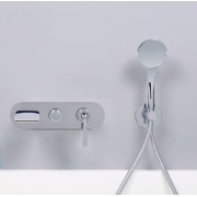 Façade externe bain douche mural 2 sorties chromé BOLLICINE  - CRISTINA ONDYNA BO10251