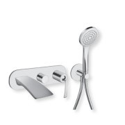 Façade externe bain douche mural 2 sorties chromé BOLLICINE  - CRISTINA ONDYNA BO10251