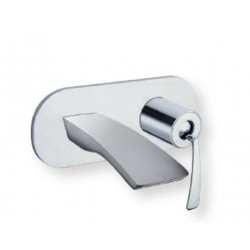 LAVABO MURAL AVEC PLAQUE BOLLICINE CHROME SANS MECANISME EX BO266 - CRISTINA ONDYNA BO25651