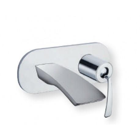 LAVABO MURAL AVEC PLAQUE BOLLICINE CHROME SANS MECANISME EX BO266 - CRISTINA ONDYNA BO25651