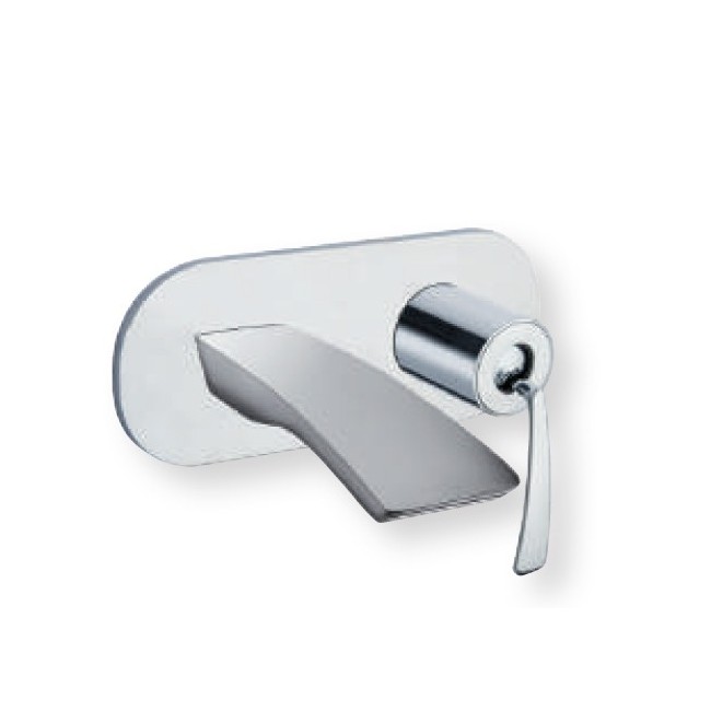 LAVABO MURAL AVEC PLAQUE BOLLICINE CHROME SANS MECANISME EX BO266 - CRISTINA ONDYNA BO25651