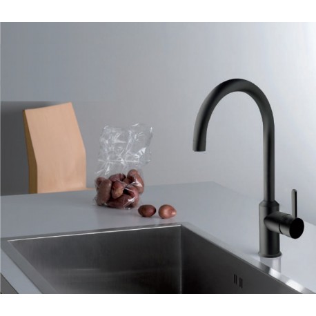 Mitigeur évier bec haut CUCINA PREMIUM Noir - CRISTINA ONDYNA KK50813