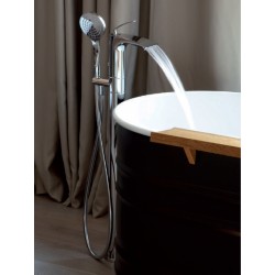 BAIN DOUCHE BOLLICINE MONOCOLONNE SUR PIED CHROME SANS MECANISME - CRISTINA ONDYNA BO18951