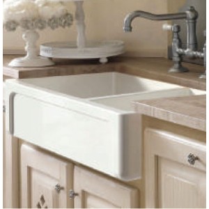 Evier céramique 2 bacs OXFORDSHIRE - CRISTINA ONDYNA - CAO1003