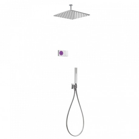 Kit de douche thermostatique électronique et encastré (2 voies) SHOWER TECHNOLOGY - TRES 09286564