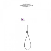 Kit de douche thermostatique électronique et encastré (2 voies) SHOWER TECHNOLOGY - TRES 09286564