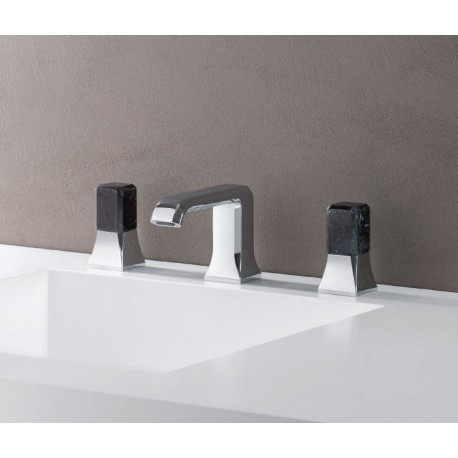 MELANGEUR LAVABO ITALY 3 TROUS  POIGNEE MARQUINIA AVEC VIDAGE UP&DOWN - CRISTINA ONDYNA IT20551MQ 