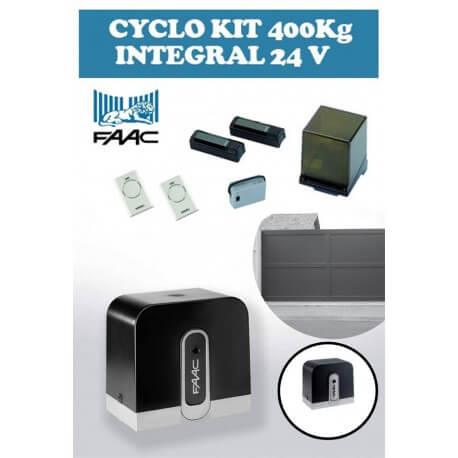 Motorisation Portail Coulissant FAAC CYCLO KIT Intégral 400 kg 24V (C720) 105999144 