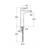 Atlas Mitigeur Lavabo À Bec Haut Corps Lisse Avec Cold Start - A5A3790C00 ROCA