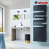 Sèche-serviettes électrique ATLANTIC 1750W (750W+1000W) Mât à droite SERENIS Premium soufflant