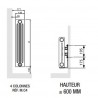 Radiateur chauffage central ACOVA - VUELTA HORIZONTAL 958W M6C4-12-060