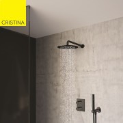 PACK ENCASTRE DOUCHE TRIVERDE THERMO NOIR  - CRISTINA ONDYNA XTV85213