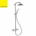 .COLONNE DE DOUCHE THETA CONFORT NF THERMOSTATIQUE CHROME - CRISTINA ONDYNA TE45651