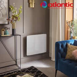 Radiateur électrique Atlantic DIVALI Premium Horizontal Blanc - 1900W Lumineux - 507638