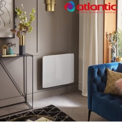 Radiateur électrique Atlantic DIVALI Premium Horizontal Blanc 1000W Lumineux - 507636