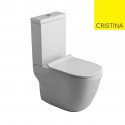 BLOC WC MONOBLOC WILD BTW AVEC RESERVOIR ET ABATTANT WHITE - CRISTINA ONDYNA WWL3013