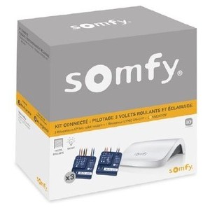KIT CONNECTÉ : PILOTAGE 3 VOLETS ROULANTS ET ÉCLAIRAGE SOMFY - 1870308