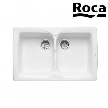 ROCA Beverly/86 2 Bacs Evier Blanc - A366057000