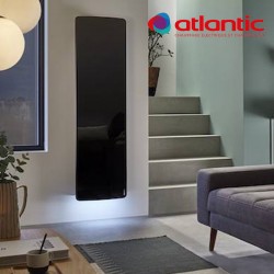 Radiateur électrique Atlantic DIVALI Premium Vertcial Noir Lumineux