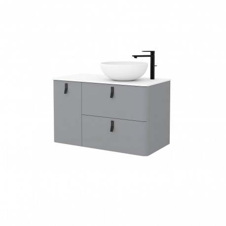 Meuble salle de bain Humo Gauche UNIIQ 900 - SALGAR 24654