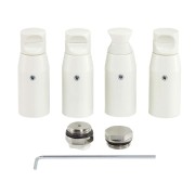Kit 4 fixations  Palma Spa EC Ral 9016 - ACOVA 926171