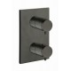 Façade murale thermostatique avec 3 sorties BLACKMAT TRIVERDE - CRISTINA ONDYNA XT85313