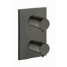 Façade murale thermostatique avec 3 sorties BLACKMAT TRIVERDE - CRISTINA ONDYNA XT85213