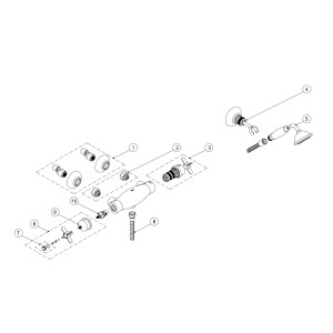 Douche thermostatique Douchette à main anticalcaire avec support orientable. Flexible double agrafage - TRES 24216409 Douche the