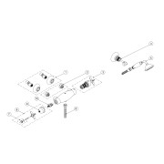 Douche thermostatique Douchette à main anticalcaire avec support orientable. Flexible double agrafage - TRES 24216409 Douche the