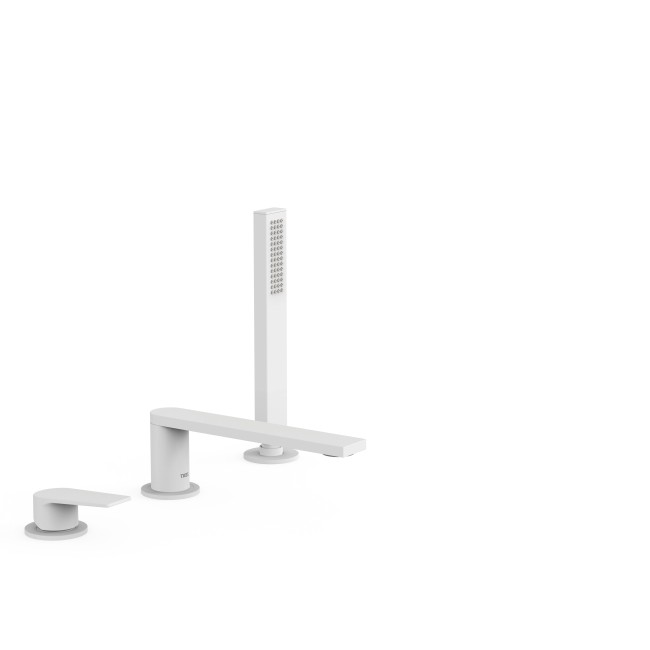 Mitigeur bain d’étagère  avec douchette anticalcaire - TRES 21116101BM Mitigeur bain d’étagère  avec douchette anticalcaire - TR