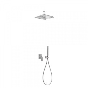 Kit de douche encastré CUADRO avec fermeture et régulation du débit - TRES 00618080 Kit de douche encastré CUADRO avec fermeture