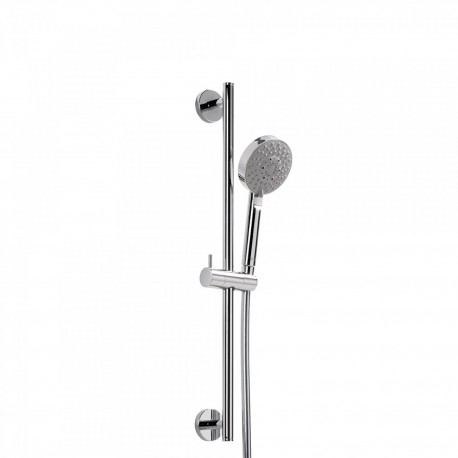 Kit barre‑douche MINIMAL Ø 19 mm. Long. 550 mm. Flexible satin - TRES 134628 Kit barre‑douche MINIMAL Ø 19 mm. Long. 550 mm. Fle