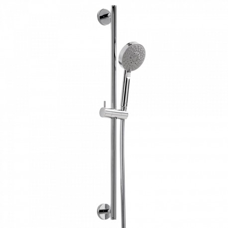 Kit barre‑douche MINIMAL Ø 19 mm. Long. 850 mm. Flexible satin - TRES 134629 Kit barre‑douche MINIMAL Ø 19 mm. Long. 850 mm. Fle