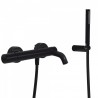 Mitigeur douche Douchette à main anticalcaire avec support orientable et flexible. - TRES 26117001NM