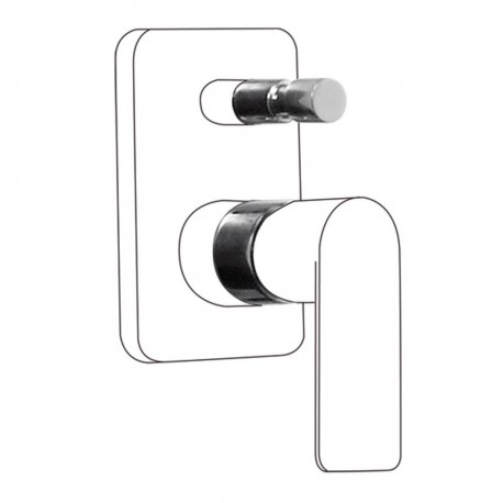 Rallonge pour mitigeur à encastrer baignoire‑douche  - TRES 20018010 Rallonge pour mitigeur à encastrer baignoire‑douche  - TRES