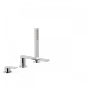 Mitigeur bain d’étagère  avec douchette anticalcaire - TRES 21116101 Mitigeur bain d’étagère  avec douchette anticalcaire - TRES