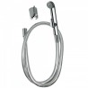 Kit de douche bidet Douchette hygiénique à poussoir, flexible satin et support mural fixe - TRES 29995001