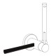 Porte‑serviettes accessoires 180 mm. (pour réf.: 34.123, 34.122, 205.223.01, 205 - TRES 03412401NM