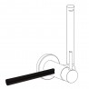 Porte‑serviettes accessoires 180 mm. (pour réf.: 34.123, 34.122, 205.223.01, 205 - TRES 03412401NM