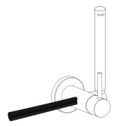 Porte‑serviettes accessoires
180 mm. (pour réf.: 34.123, 34.122, 205.223.01, 205  - TRES 03412401NM Porte‑serviettes accessoires